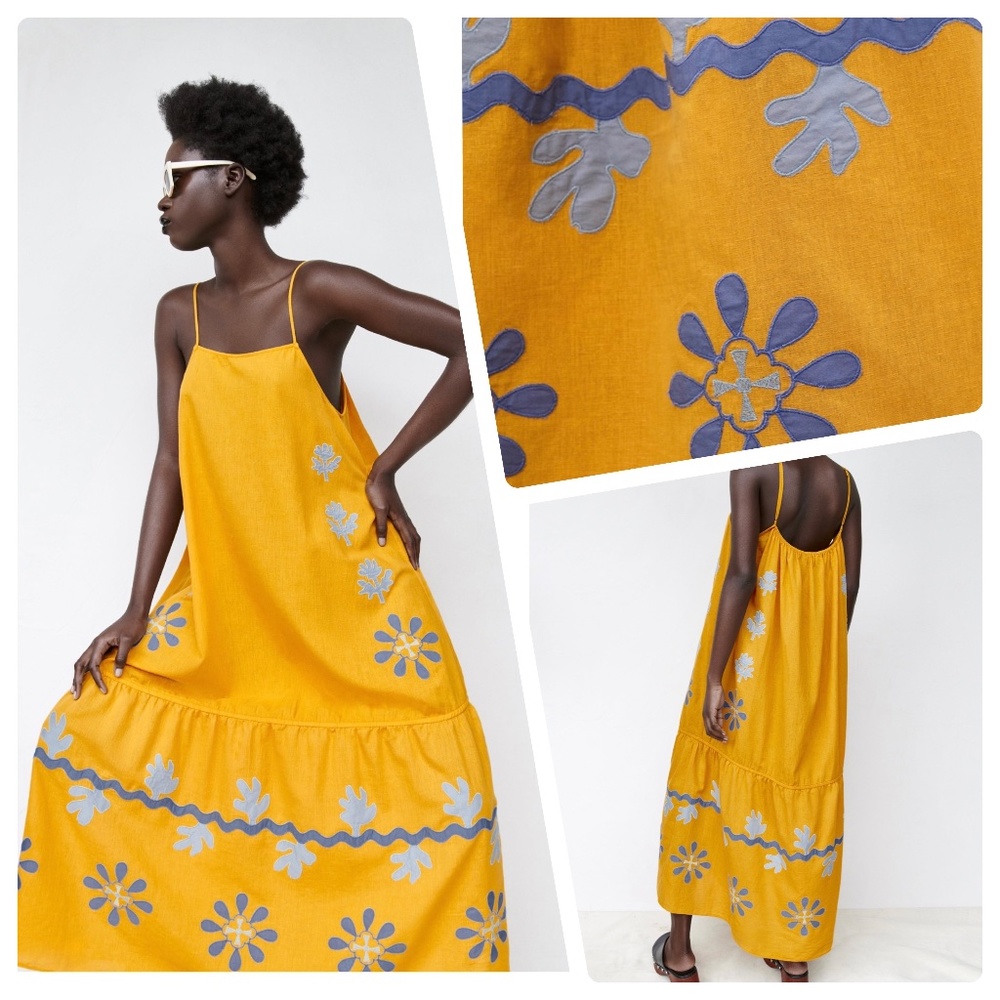 ZARA LIMITED EDITION EMBROIDERED DRESS